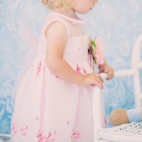 Baby Floral Embroidered Dress Flower Pin (A21) - Picture 2 of 4